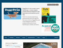Tablet Screenshot of doggyswim.com